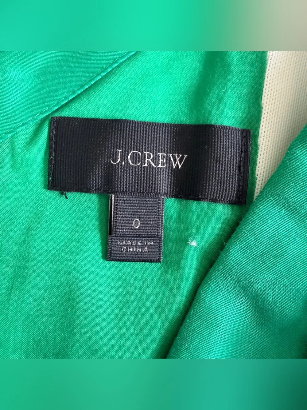 J.Crew Green Bow Strap Dress